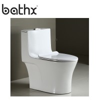 High Cost-effective One Piece Siphonic Flushing S-trap Ceramic Bathroom Toilet