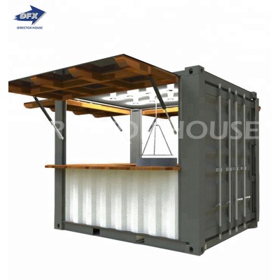 10 foot 20 foot easy to assembly movable china made cheap price flat pack shipping container kiosk for container restaurant